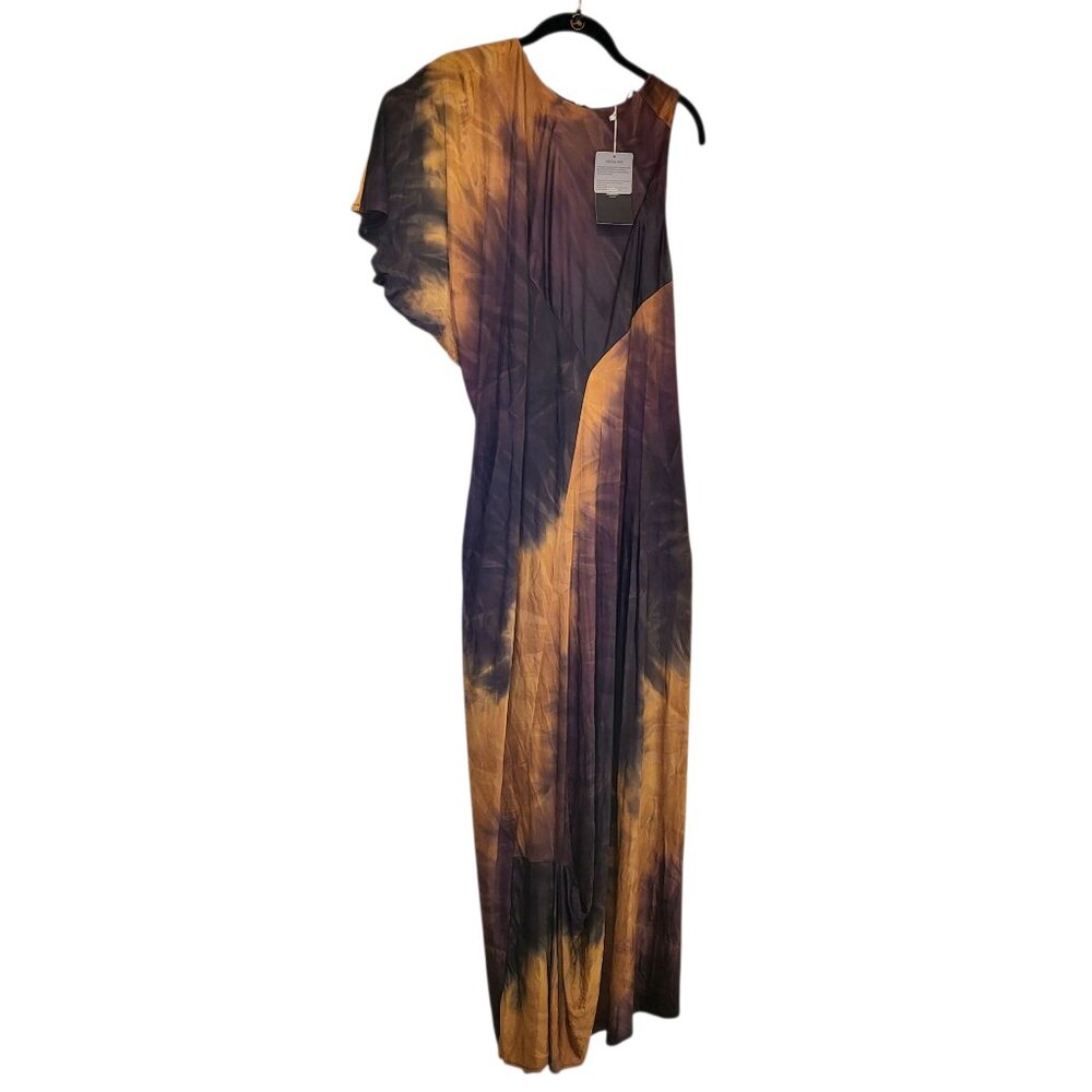 NWT Zara Tie-Dye Earth Tones Relaxed Flowy Limited Edition Maxi Dress Sz Small